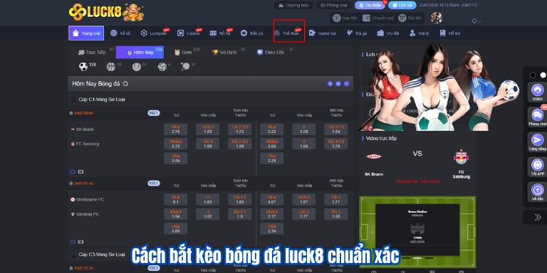 Cách Bắt Kèo Bóng Đá Luck8 Chuẩn Xác Nhất 2025 2 Cách bắt kèo bóng đá luck8 chuẩn xác
