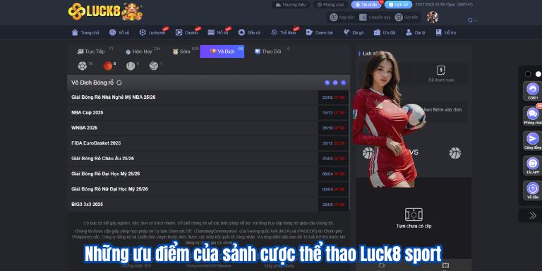 Luck8 Sport – Sảnh Cược Thể Thao Hấp Dẫn 2025 3 Những ưu điểm của sảnh cược thể thao Luck8 sport