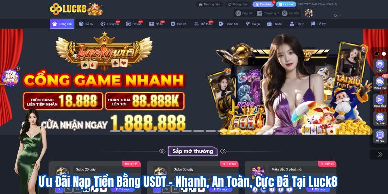 Ưu Đãi Nạp Tiền Bằng USDT – Nhanh, An Toàn, Cực Đã Tại Luck8 4 Ưu Đãi Nạp Tiền Bằng USDT – Nhanh, An Toàn, Cực Đã Tại Luck8